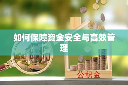 察右后旗如何保障资金安全与高效管理