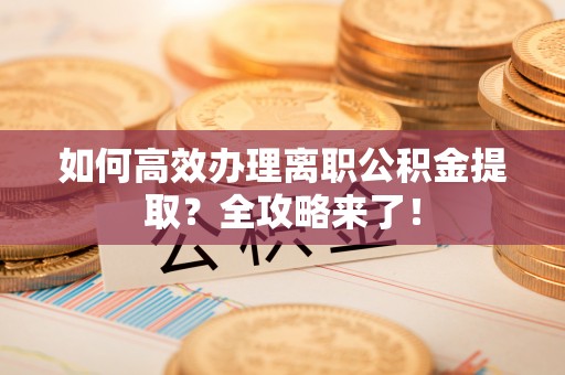 察右后旗如何高效办理离职公积金提取？全攻略来了！
